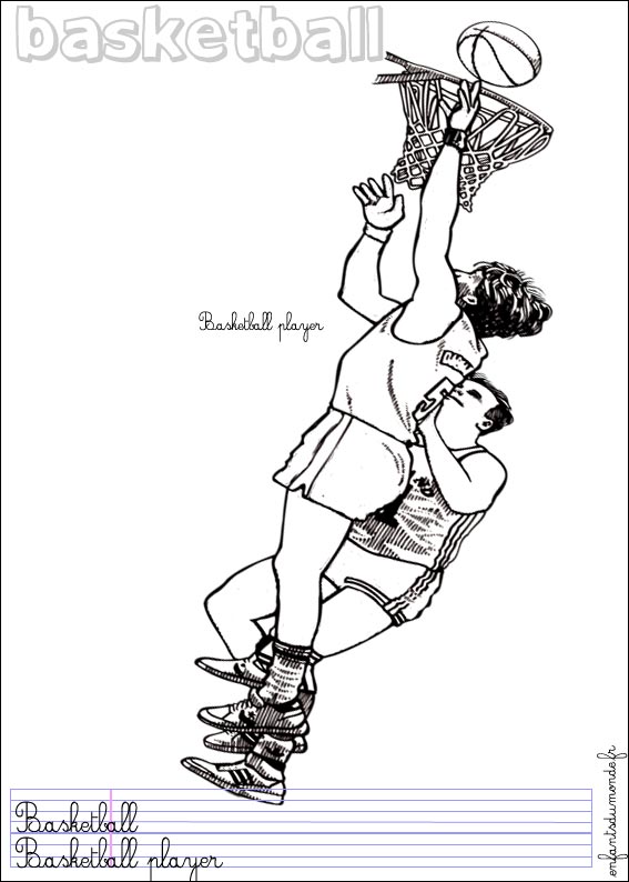 coloriage basket 2